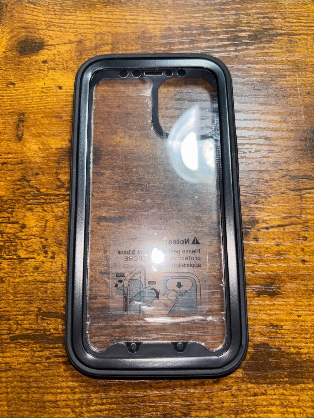 12 Mini Black Clear Back Protective Phone Case - Full Body Protective Case ✅✅✅🔥🔥